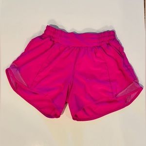 Lululemon- Sonic Pink Hottie Hot Shorts Size 4 4in